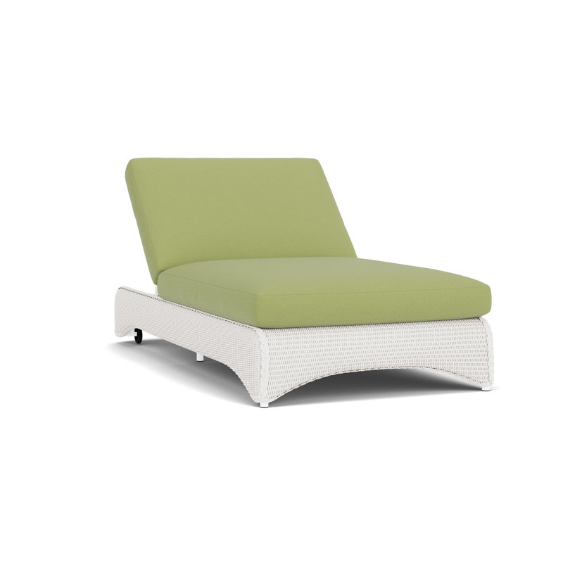 Universal Loom Accessories Outdoor Chaise Lounge, Unearth Spring, White