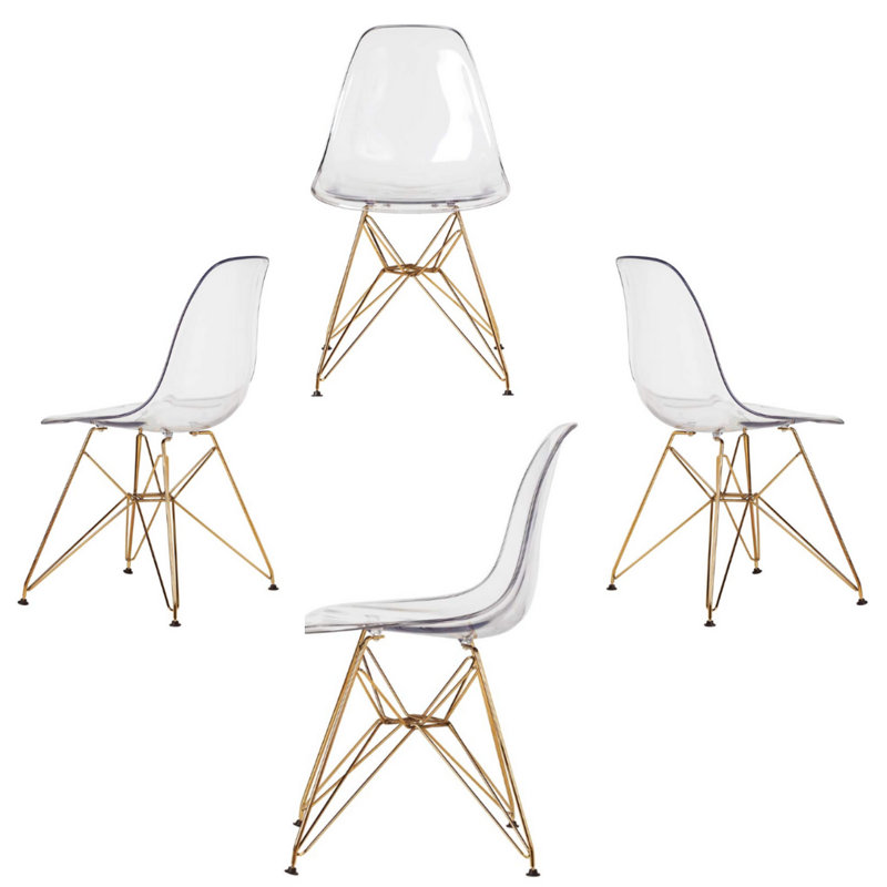 18'' H Side Chair, Gold