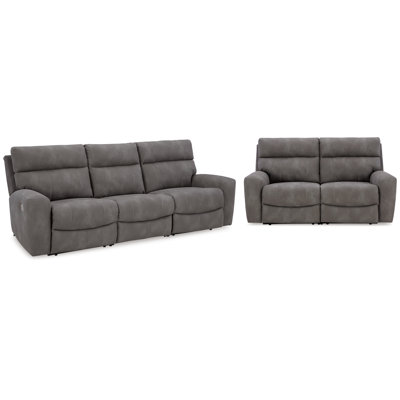 Next-Gen DuraPella Sofa and Loveseat in Slate