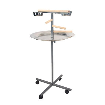Support de jeu rond Celena avec marches en bois