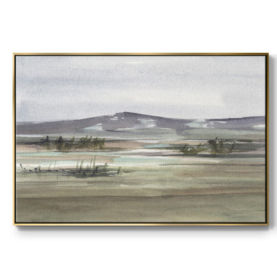 Toile encadrée haut de gamme Mute Marsh I - prête à être accrochée