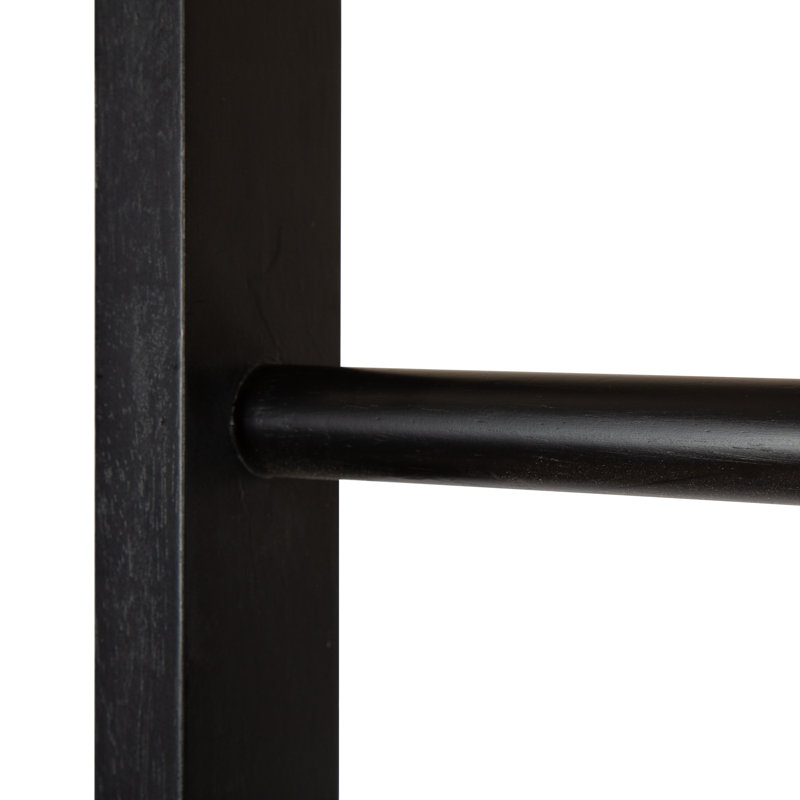 Criner Ladder Bookcase, Black