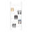6-Tier Wall-Mounted Shoe Rack - Holds 18 Pairs Of Shoes (27.56" W X 70.87" H X 7.09" D)-542139156