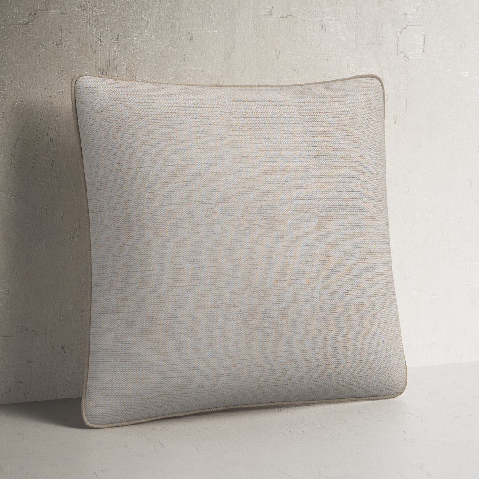 Marie Linen Throw Pillow, 18" x 18", Polyester/Polyfill