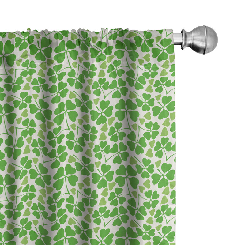 Irish Semi-Sheer Rod Pocket Curtain Panels, 28" x 63"