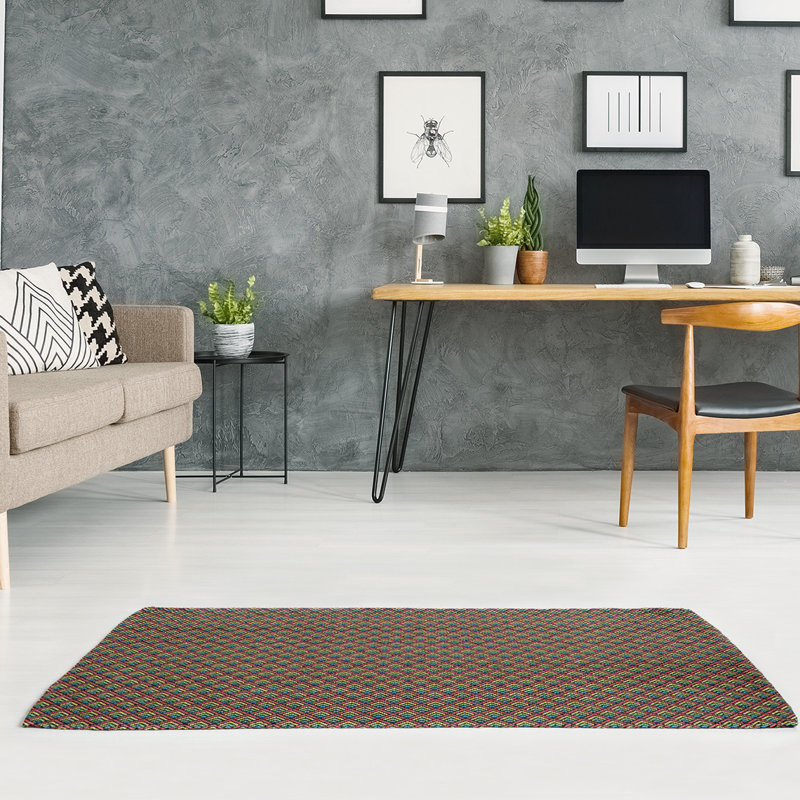 Chenille Geometric Indoor Rug, Rectangle 9' x 12'