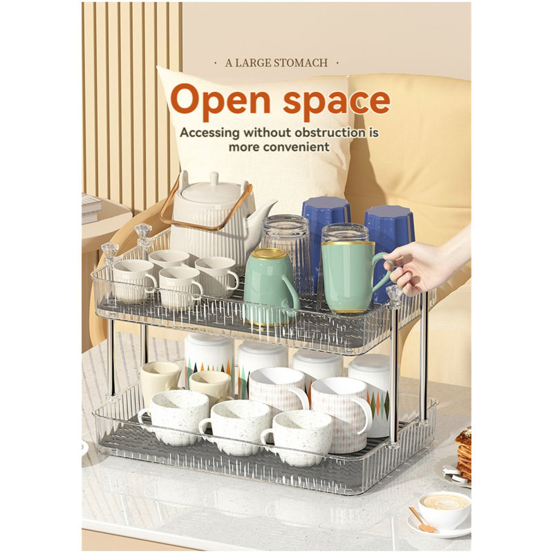 Support à tasses, Blanc, H 9,25 po x l 15,35 po x P 9,84 po