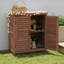 Banc de rempotage de 31,5 pouces de large avec plateau en métal et armoire de rangement brun-259653204