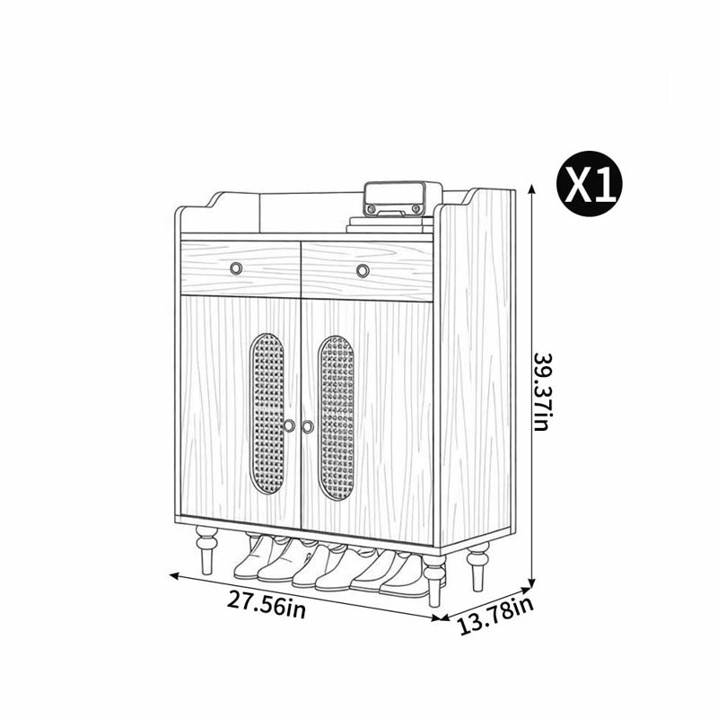 Wiltshire, H 39,37 po x l 27,56 po x P 13,78 po