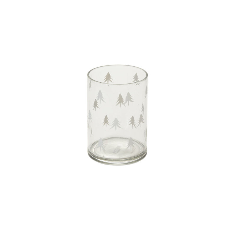 10" Glass Tabletop Votive Holder, 7" H x 5" W x 5" D