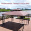 13X10 Ft Double Roof Gazebo Replacement - Brown Canopy & Weather Fastness Easy Assembly