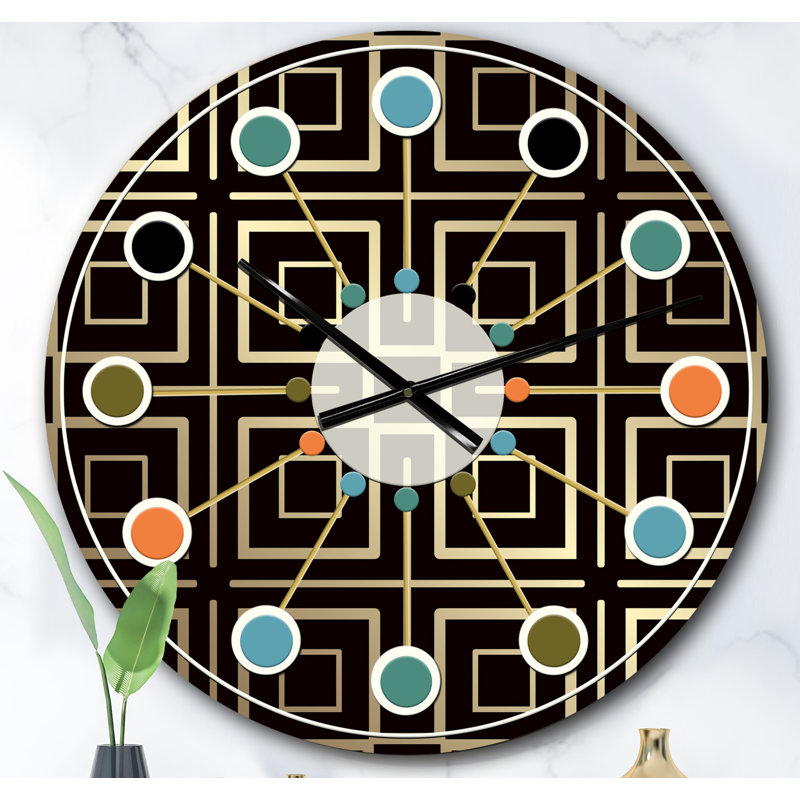 Horloge murale Golden Luxury, Surdimensionné