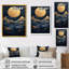 Décoration murale lune dorée sur un paysage côtier liquide II - lune-43802905-43802884-43802885