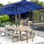 Grand parasol de 15 pi avec base incluse, parasol de table rectangulaire extérieur, parasols extérieurs pour terrasse, marché, cour arrière-1419046611