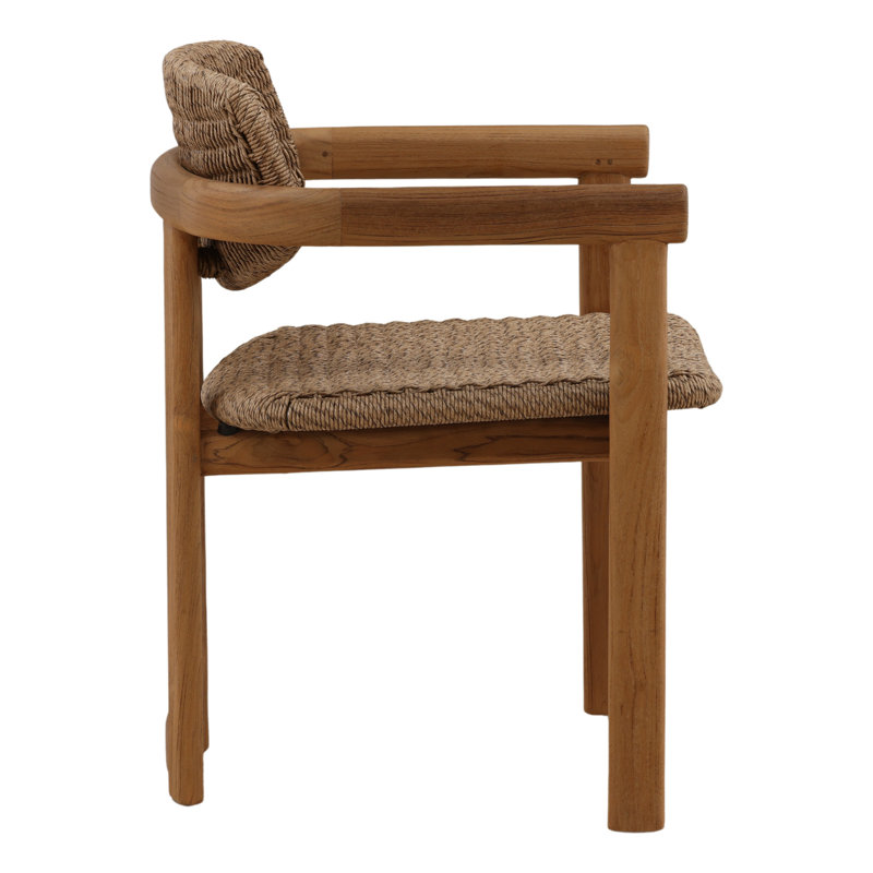Alva Outdoor Dining Chair Light Brown