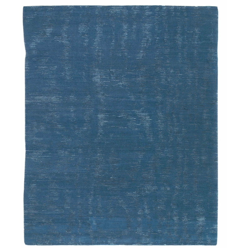Moire Area Rug in Blue
