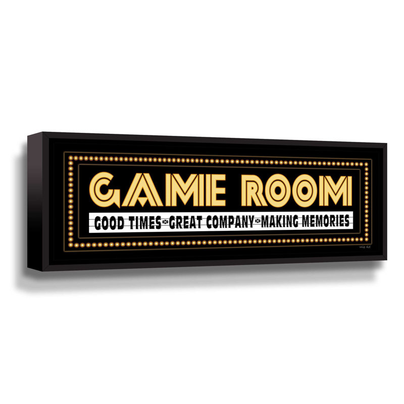 Galerie de panneaux de salle de jeux, Cadre flottant noir, H 8 po x l 24 po x P 2 po
