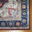 Tapis intérieur rouge à motif de médaillon lavable à la machine Samira Tiefi-107487530