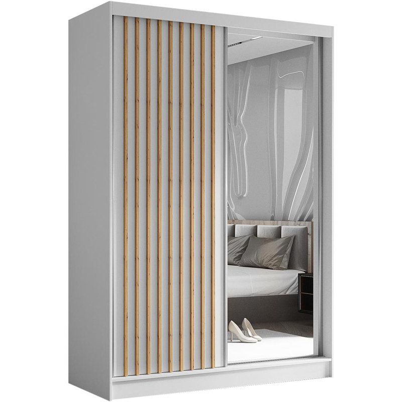 Ascher 2 Door Sliding Wardrobe, Beige