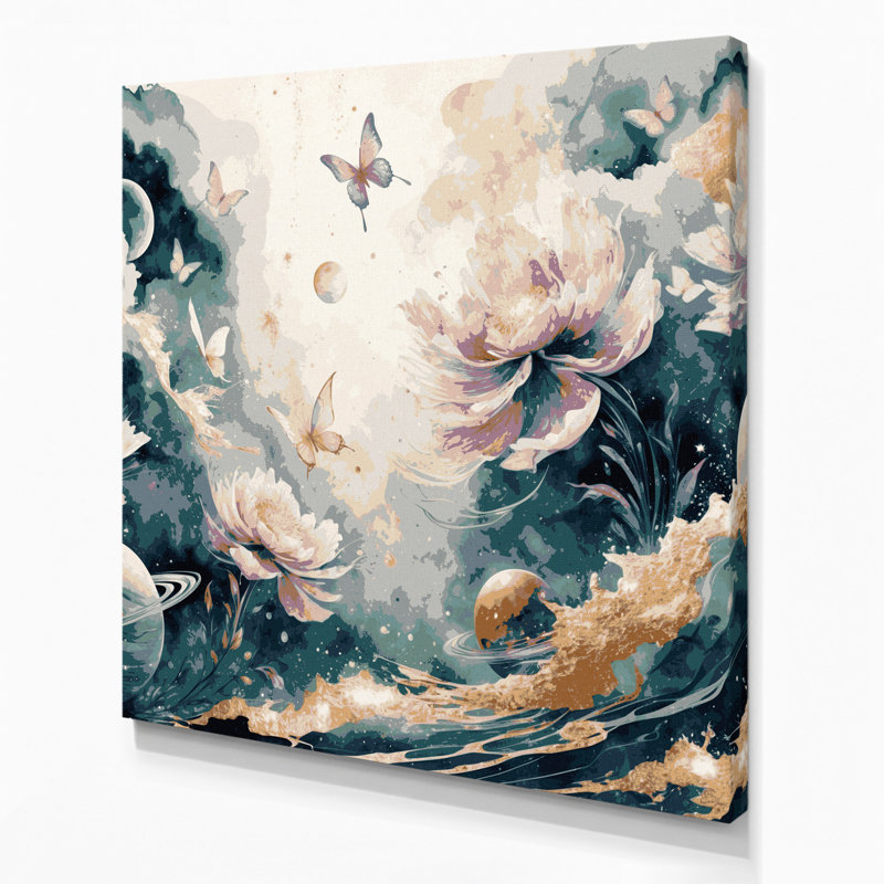 Art mural sur toile Beige, H 32 po x l 32 po