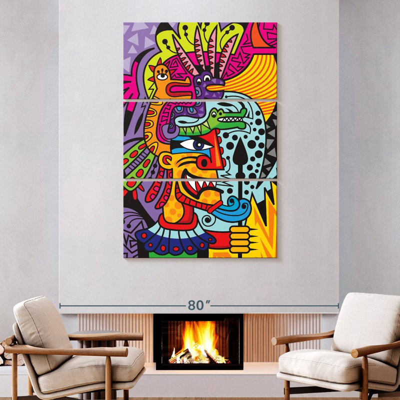 Kelan Aztec I, 74" H x 48" W