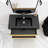 36'' Wall-Mounted Single Bathroom Vanity With Integrated Black Resin Sink-230524639