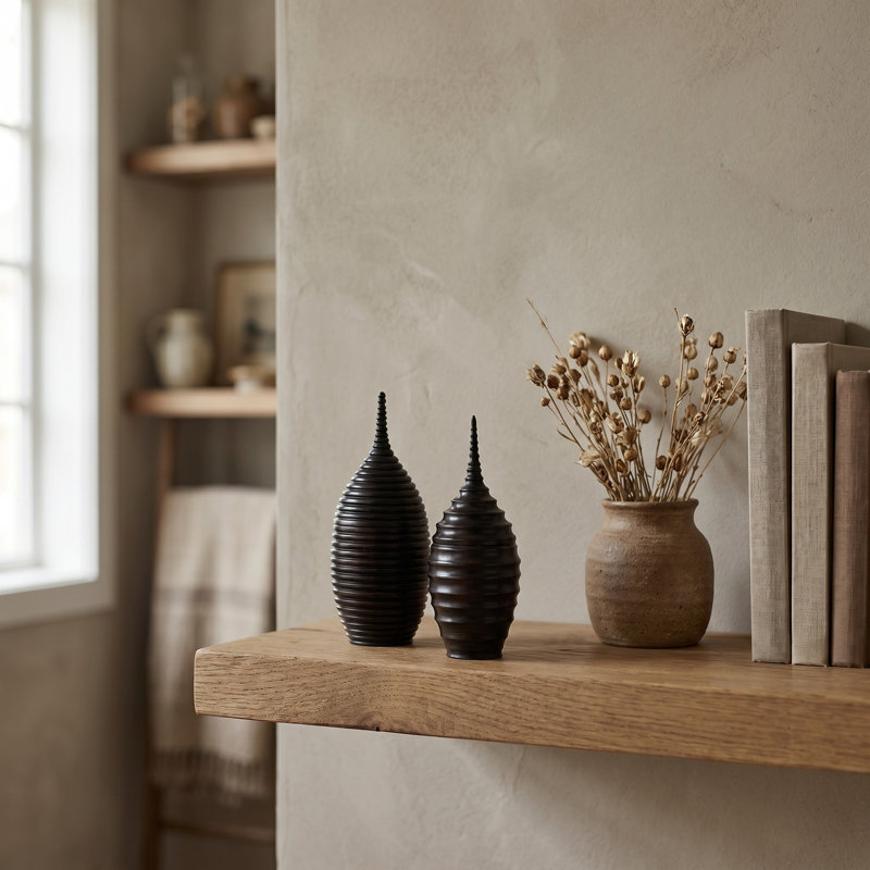 Ebony Wood Collection Wood Jar
