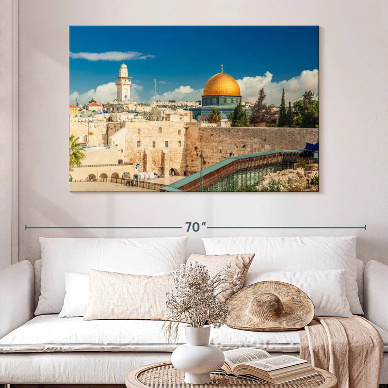 Kavia Old Jerusalem Landmarks, 34" H x 51" W