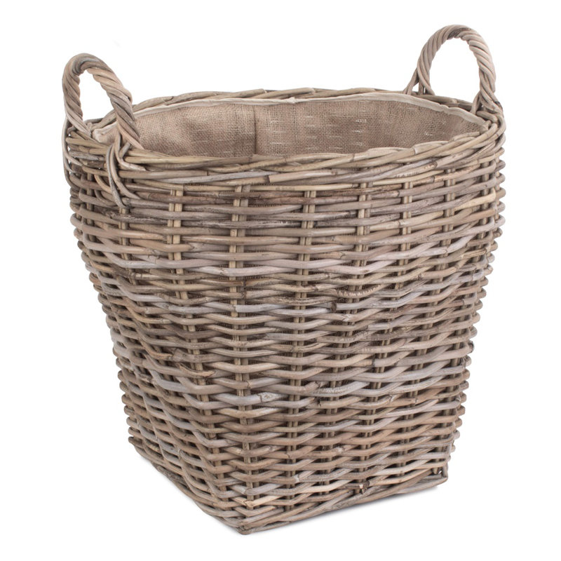 Eawood Rattan Log Carrier