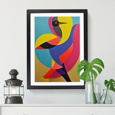 Bird In Abstract - Single Picture Frame Print