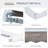 Outsunny 8' X 7' Patio Retractable Awning, Manual Exterior Sun Shade Deck Window Cover