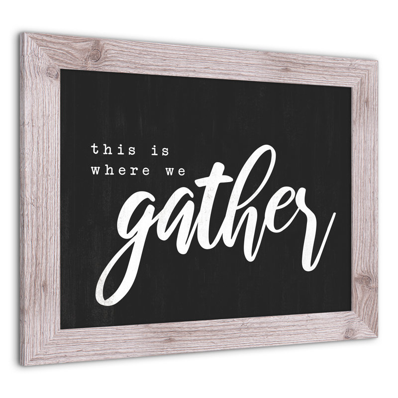 " Where We Gather ", White, 16" H x 20" W x 0.75" D