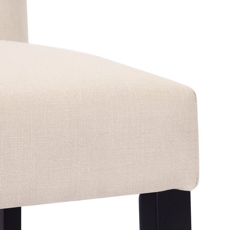 Tabouret de bar et de comptoir Wren, Tabouret de comptoir (siège d’une hauteur de 24, Beige, Noir