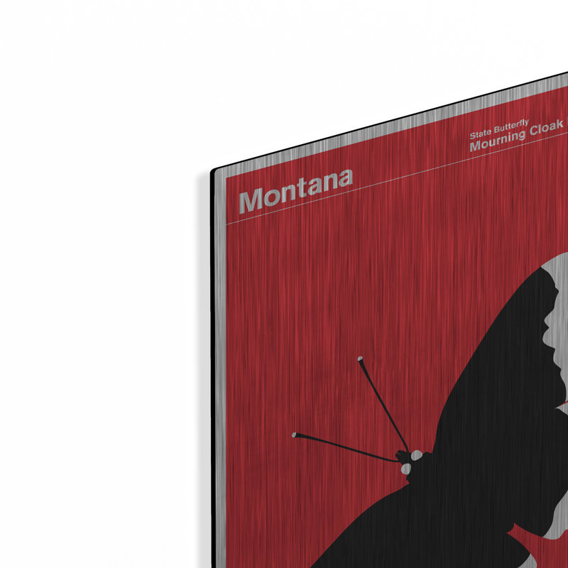 «State Posters MT» par Print Collection, H 16 po x l 12 po