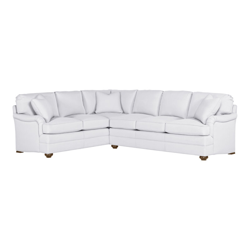 American Bungalow 2-Piece East Lake Modular Corner Sectional, Havana, Navada Snow