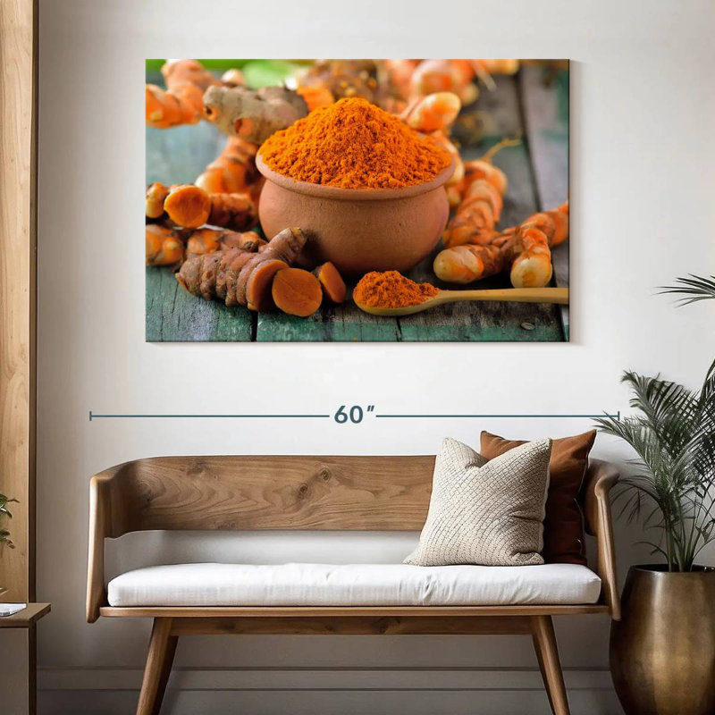 Yarlin Golden Turmeric Spice, 32" H x 48" W