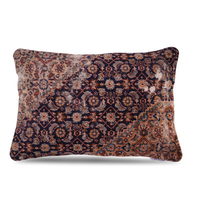Housse de coussin rectangulaire 100% laine