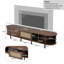 Unfinished TV Stand for TVs up to 58" with Fireplace Included