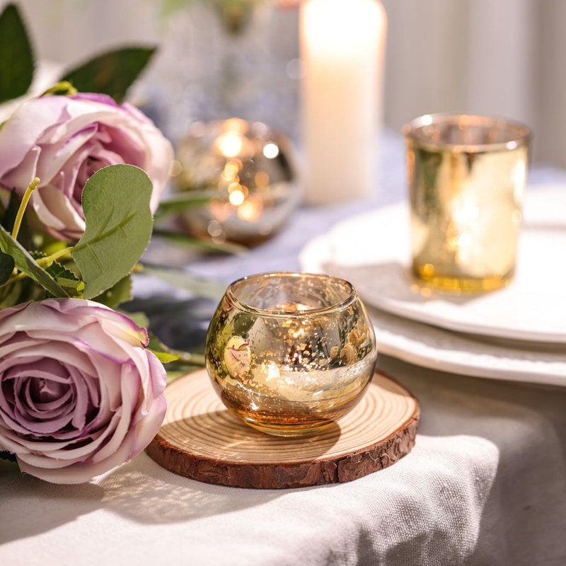 48 bougies votives en or 48 pièces