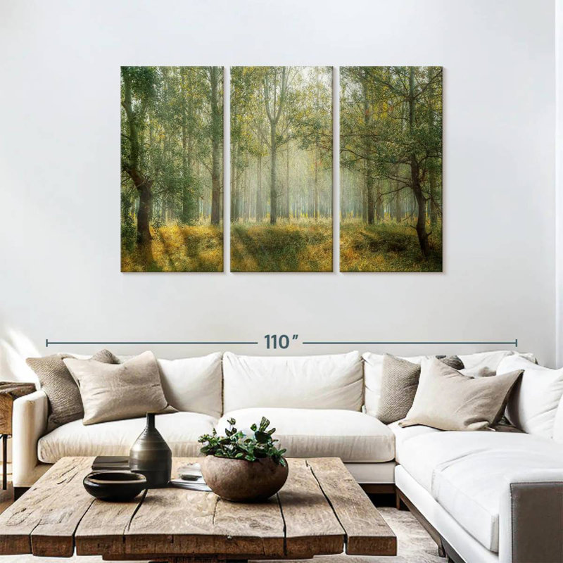 Alvord Green Forest Landscape, 48" H x 74" W