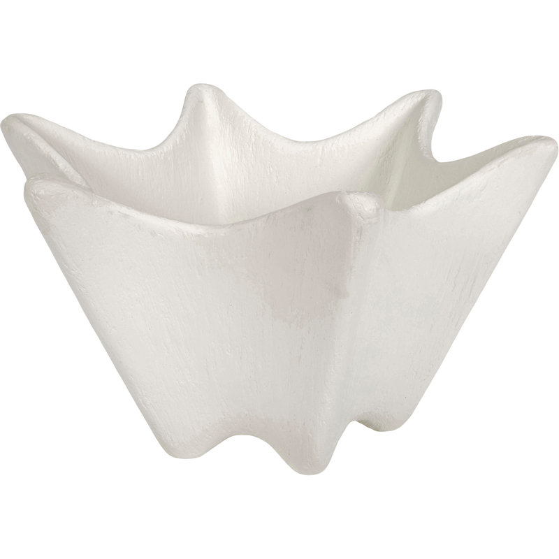 Khai White Gesso Decorative Bowl
