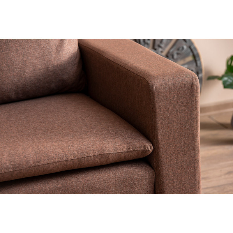 Fauteuil à oreilles, Brun, Brun