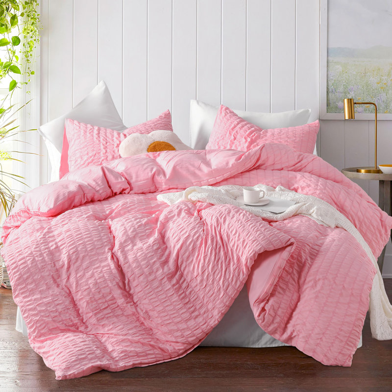 Duvet Cover, Queen Duvet Cover + 2 Standard Shams, Pink
