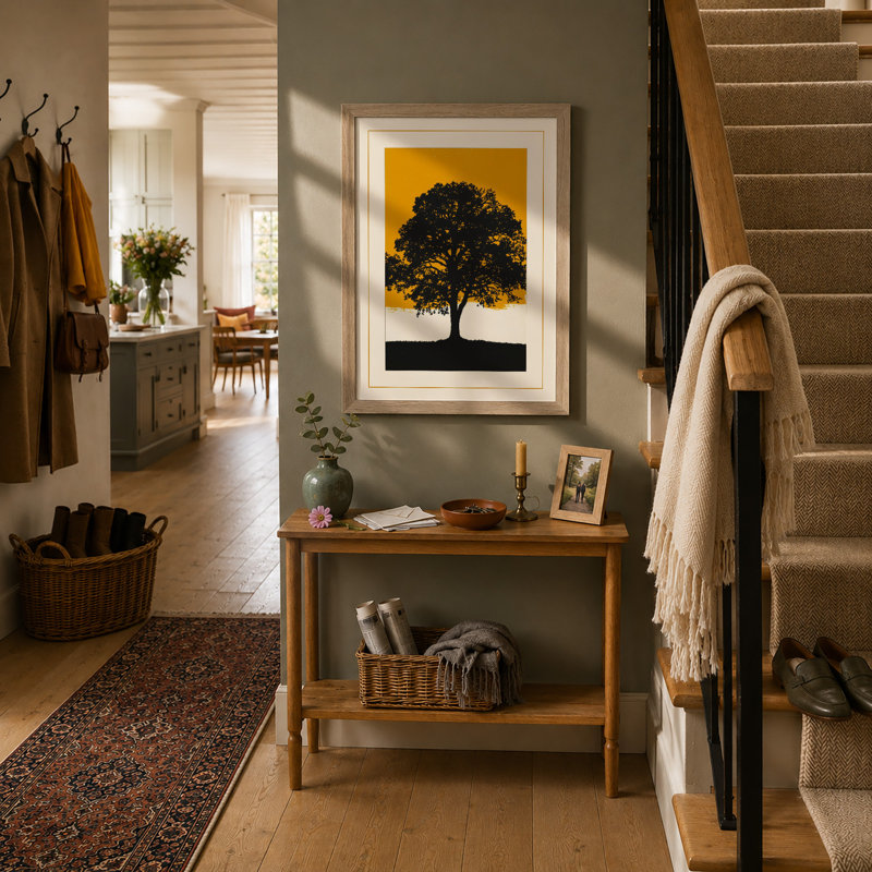 Solitary Tree Botanical - Print, Oak, A4 - 29.7 x 21.0 cm