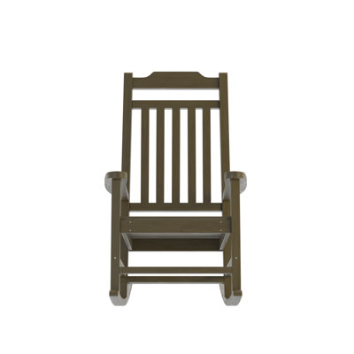 Neufmann Outdoor Patio All-Weather Poly Resin Wood Rocking Chair by August Grove