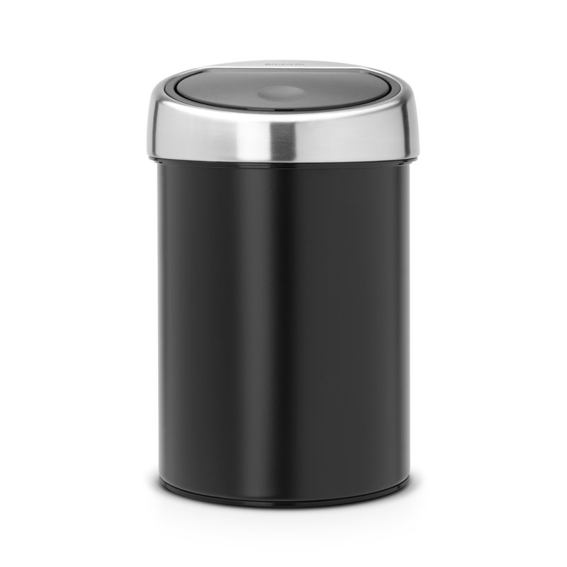Brabantia 3 Litre Touch Bin, Matt Black