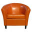 Fauteuil club en similicuir