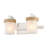 Chatham 2-Light Vanity Light in Natural White with Clear Sandblasted Glass