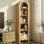 Bibliothèque arquée H 71,1 "x l 13,78" à 5 niveaux, bibliothèque ouverte étroite pour la chambre à coucher, le salon, le bureau personnel