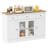 55'' Large Buffet Sideboard w/ 3 Drawers 2 See-through Doors Adjustable Shelves-551712732